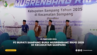 PJ BUPATI SAMPANG BUKA MUSRENBANG RKPD 2025 DI KECAMATAN SAMPANG [upl. by Javler]