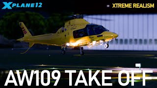 XPlane Extreme Realism  Agusta Westland AW109SP Take Off [upl. by Ttsepmet]