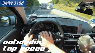 BMW 318d 2020  Autobahn Top Speed  Acceleration  Test Drive POV [upl. by Gnirol]