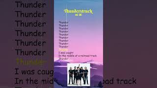 AC DC  Thunderstruck Lyrics shorts [upl. by Nathanial]