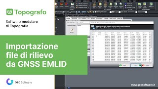 Topografo  Modulo T Importazione libretto GNSS Emlid [upl. by Drolet]