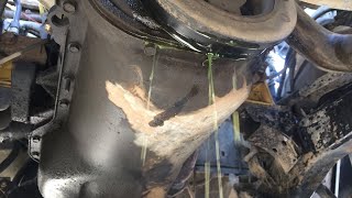 Sudden Engine Coolant Radiator Leak shorts  coolant puddle under vehicle [upl. by Nore]