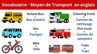 Vocabulaire Anglais  Transport En Anglais  Anglais Facile  Mots simples pour apprendre lAnglais [upl. by Eelame]