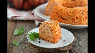 Frittata di spaghetti al forno alla napoletana nello stampo per ciambella [upl. by Enaitsirk]