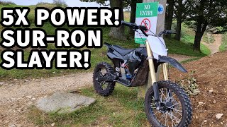 ELECTRIC pitbike with INSANE mods [upl. by Neirbo]