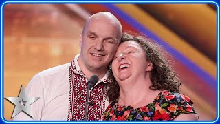 Blind couple Denise amp Stefan give BREATHTAKING Sound of Music performance  Auditions  BGT 2024 [upl. by Cott]