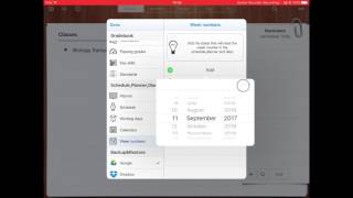 iDoceo  Planner Schedule Working Days amp Week Numbers [upl. by Isadore]