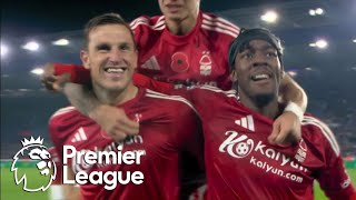 Chris Wood blasts Nottingham Forest 21 in front of Leicester City  Premier League  NBC Sports [upl. by Lauren]