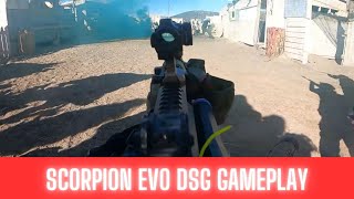 ASG Scorpion Evo DSG Airsoft Gameplay [upl. by Ecnerrot]