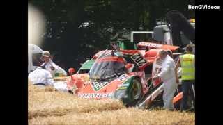 Mazda 767B Crash at Goodwood FoS 2015 [upl. by Grogan83]