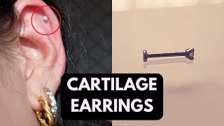 How To Remove and Insert Cartilage EarringLabret UPDATED 2022 [upl. by Hnilym]