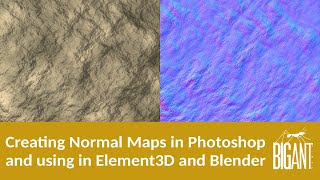 Creating Normal  Bump Maps in Photoshop and using in Element3d and Blender  a beginners overview [upl. by Loredo145]