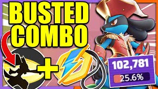 This COMBO is so BUSTED POWER UP PUNCH LUCARIO with CHARGING CHARM  Pokemon Unite [upl. by Hayidan]