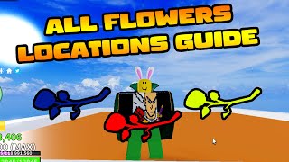 Race v2 quotAll Flowers Locationsquot  Blox Fruits Beginners Guide [upl. by Charie]