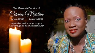 The Memorial Service of Cerron Morton [upl. by Moffitt]