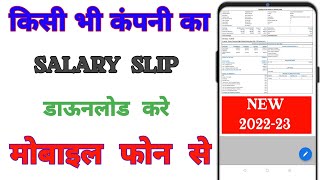 How to download salary payslip in Hindi  payslip [upl. by Aloiv603]