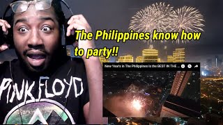 New Years in The Philippines is the BEST IN THE WORLD  Unreal Parties and Fireworks 🇵🇭 Reaction [upl. by Afatsom943]