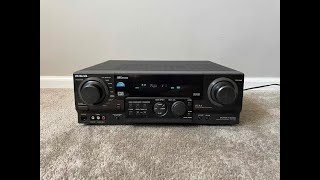 How to Factory Reset Aiwa AVD58 51 Home Theater Surround Receiver [upl. by Christiansen]