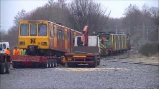 Tyne and Wear Metro  Metrocars 4030 going to and 4079 coming from refurbishment [upl. by Kaitlynn]