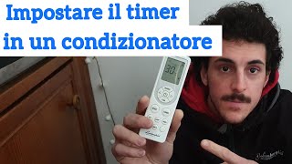 Impostare timer telecomando condizionatore Lamborghini Caloreclima [upl. by Eisiam]