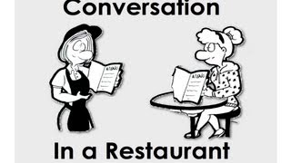 In a Restaurant  Short Conversations  Ordering and Taking Orders  Easy English Practice  ESL [upl. by Mallen]