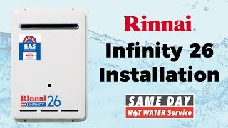 Rinnai Infinity 26 Installation  Same Day Hot Water Service [upl. by Baruch138]