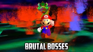 ⭐ Super Mario 64 PC Port  Brutal Bosses v10 [upl. by Lashonde278]