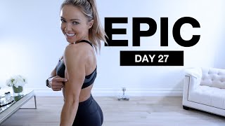 Day 27 of EPIC  Arms amp Abs Workout DUMBBELLS  BODYWEIGHT [upl. by Verdha]