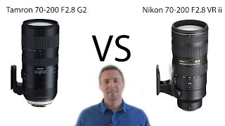 Tamron 70200 G2 vs Nikon 70200 VRii  Sharpness and VC comparison [upl. by Drannel753]