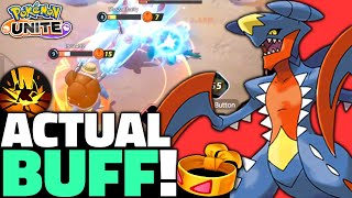 Pokémon Unite Garchomp Build that was ACTUALLY BUFFED😱 Master Gameplay amp Held Items [upl. by Sibby]