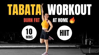 Full Body Tabata Workout for Fat Loss  10Minute Home HIIT Routine [upl. by Ithnan105]