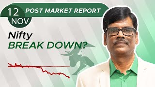 Nifty BREAK DOWN Post Market Report 12Nov24 [upl. by Derte]