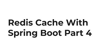 Redis Cache With Spring Boot in Hindi Part 4 [upl. by Gianna424]