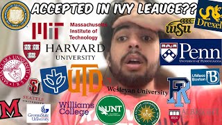 COLLEGE DECISONS REACTIONS 2024  Ivies  MIT  HARVARD  UPENN  No safeties  Class of 2028 [upl. by Netsrak]