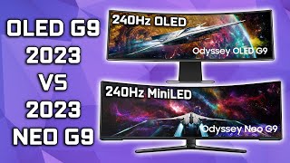 Best 329  Samsung OLED G9 vs 57” 4K Neo G9 Monitor [upl. by Airdnola821]