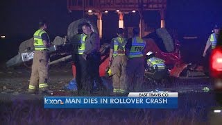 Man killed in truck rollover on SH 130 [upl. by Lorens]