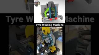 Tyre winding machine  package machinery work mechanical machine engineering automobile package [upl. by Diraj]