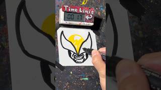 【ASMR】Drawing Wolverine in 40 Sec [upl. by Mroz860]