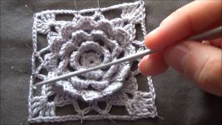 piastrella alluncinetto con fiore in rilievo tutorial intro [upl. by Delaine849]