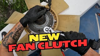 How to change a fan clutch on 2022 Ram 3500 67 Cummins [upl. by Otrebireh6]