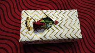 Mobile Box Gift Packing Idea  Gift Wrapping for Engagement DIY Pocket Style Madhuris Creativity [upl. by Enimrej85]