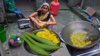 तोरई और फूल की सब्जी अगर ऐसे बनाएंगे बड़े तो बड़े बच्चे भी मांग मांग कर खाएंगे ghevra ki sabji नेनुआ [upl. by Soirtemed242]