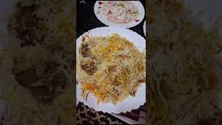 Sukar Allhumdullha Today Biryani with salad Raitaytviral indianrecipe  CookingwithZainab156 [upl. by Eenoj]