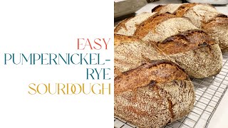 How To Make a PumpernickelRye Sourdough Loaf  A Simple Recipe for Artisan Bread Lovers [upl. by Avaria987]