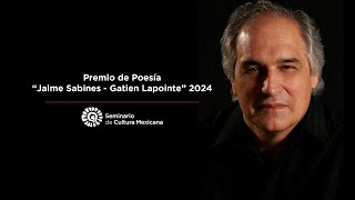 Premio de Poesía quotJaime Sabine  Gatten Lapointequot 2024 [upl. by Sanfourd]