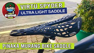 BIKE UPGRADES  VERTU SPYDER ULTRA LIGHT SADDLE  Cheapest Bike Saddle  ARJAYDXB [upl. by Kcirad113]