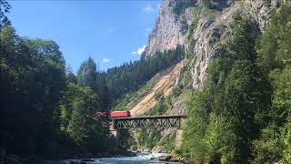 Eisenbahnvideo Gesäusestrecke Ennsbrücke bei Gesäuse Eingang Österreich [upl. by Assenev320]