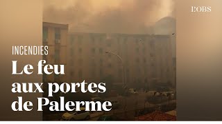 Palerme en Sicile encerclée par les incendies [upl. by Mcclenon]