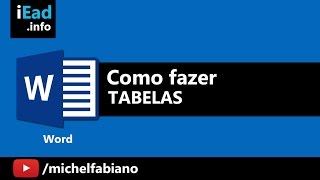 COMO INSERIR TABELA no Word  Como fazer tabelas no Word 2010 04 [upl. by Maria]