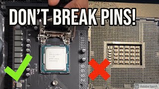 How to install an Intel CPU without breaking pins under 60 seconds LGA 1200 [upl. by Josefina]